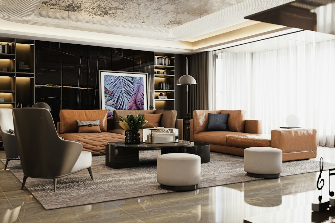 Luxury condominium living room
